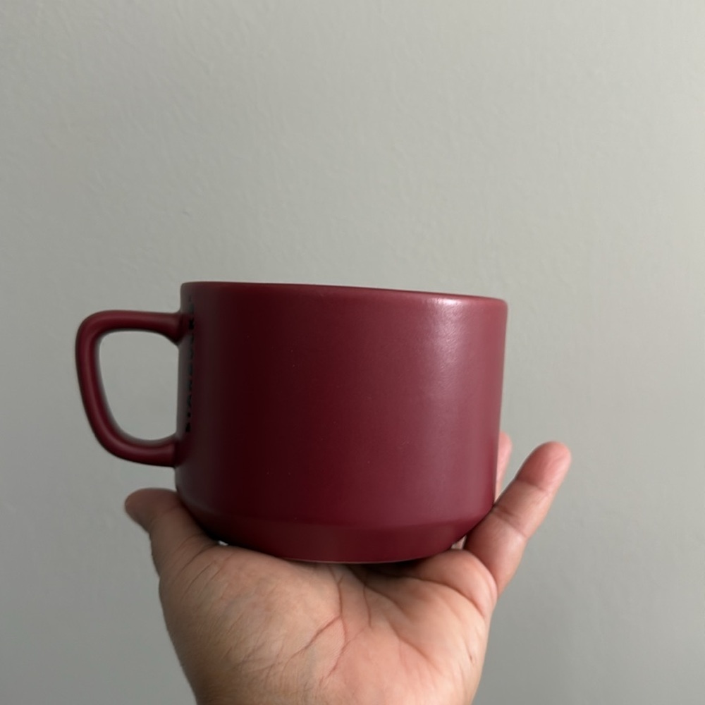 Starbucks 2018 Coffee Tea Mug Burgundy Heart - Picture 3 of 6